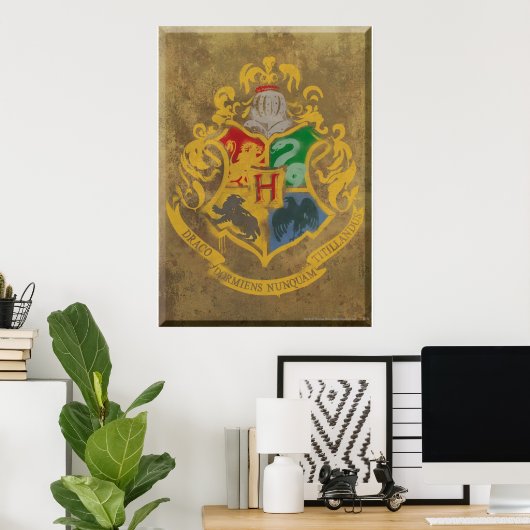 Harry Potter | Rustic Hogwarts Crest ポスター (ホームオフィス)