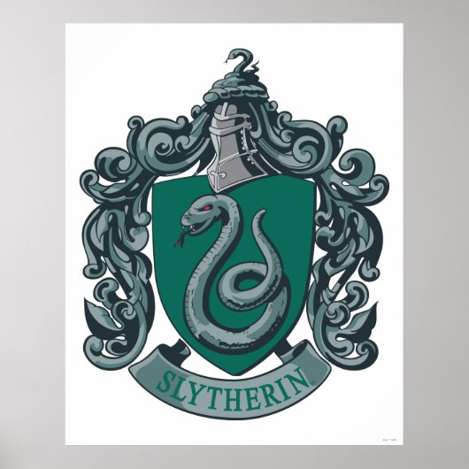 Harry Potter | Slytherin Crest Green ポスター (正面)