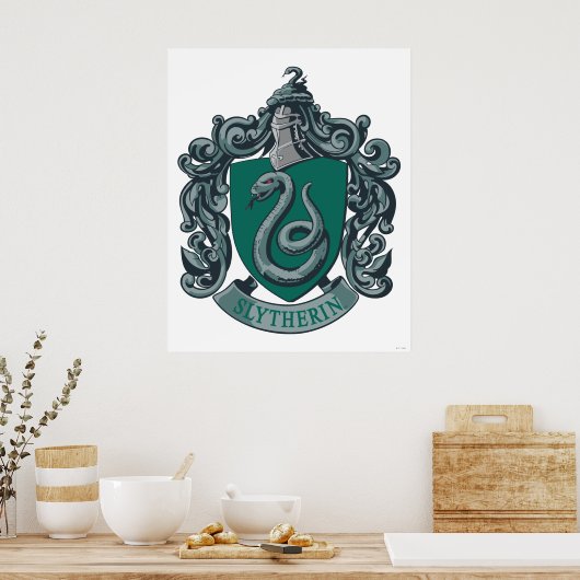 Harry Potter | Slytherin Crest Green ポスター (キッチン)