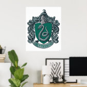 Harry Potter | Slytherin Crest Green ポスター (ホームオフィス)