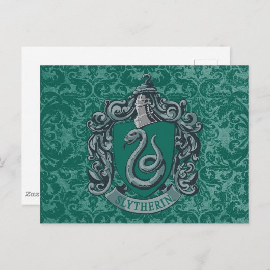 Harry Potter | Slytherin Crest Green ポストカード (正面/裏面)