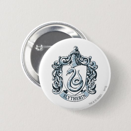 Harry Potter | Slytherin Crest - Ice Blue 缶バッジ (正面&裏面)