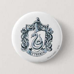 Harry Potter   Slytherin Crest - Ice Blue 缶バッジ
