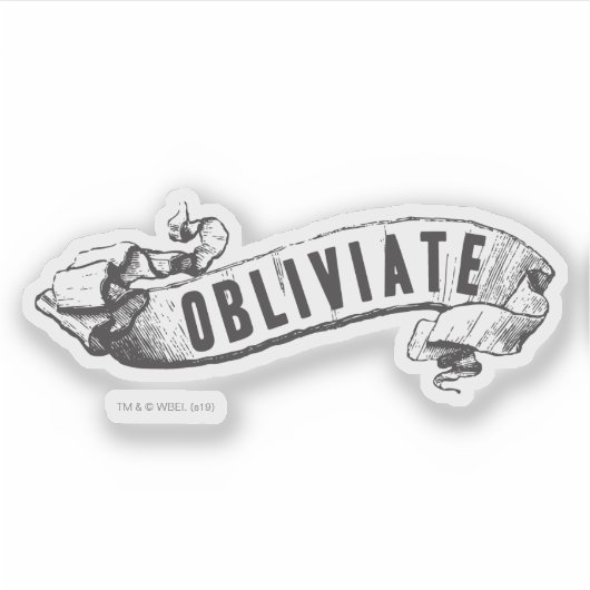 Harry Potter Spell | Obliviate シール (正面)