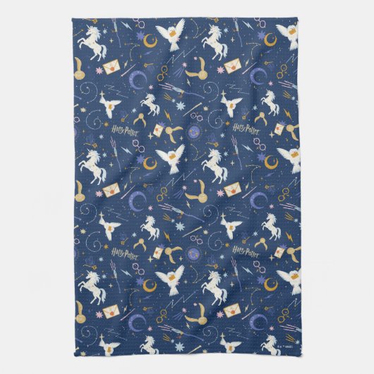 HARRY POTTER™ Summer Solstice Icon Pattern キッチンタオル (縦)