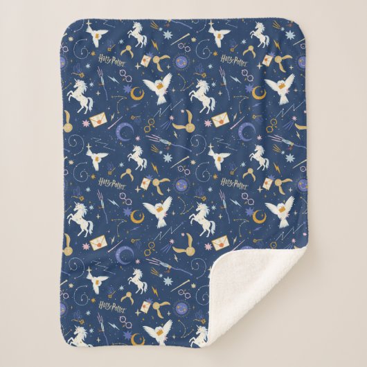 HARRY POTTER™ Summer Solstice Icon Pattern シェルパブランケット (正面)