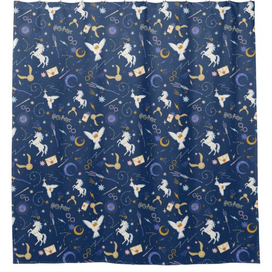 HARRY POTTER™ Summer Solstice Icon Pattern シャワーカーテン (正面)