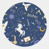 HARRY POTTER™ Summer Solstice Icon Pattern ラウンドシール (正面)