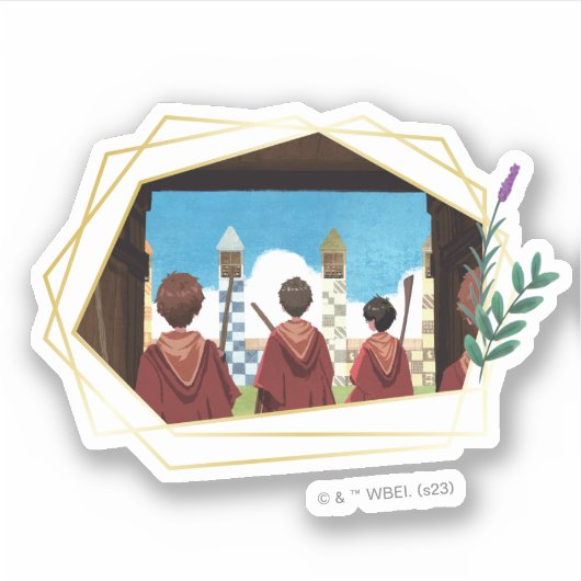 HARRY POTTER™ & the GRYFFINDOR™ QUIDDITCH™チーム シール (正面)