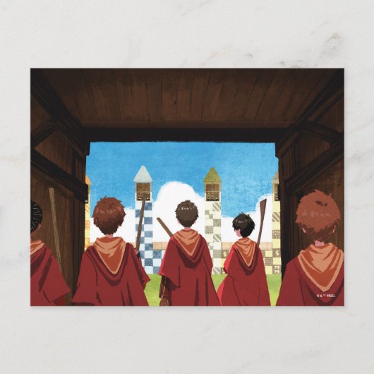 HARRY POTTER™ & the GRYFFINDOR™ QUIDDITCH™チーム ポストカード (正面)