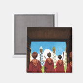 HARRY POTTER™ & the GRYFFINDOR™ QUIDDITCH™チーム マグネット (正面/裏面)