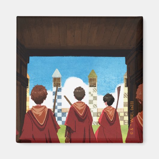 HARRY POTTER™ & the GRYFFINDOR™ QUIDDITCH™チーム マグネット (正面)
