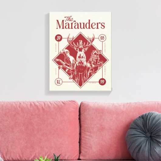 HARRY POTTER™ The Marauders Animagus Graphic キャンバスプリント (インサイチュ (リビング))