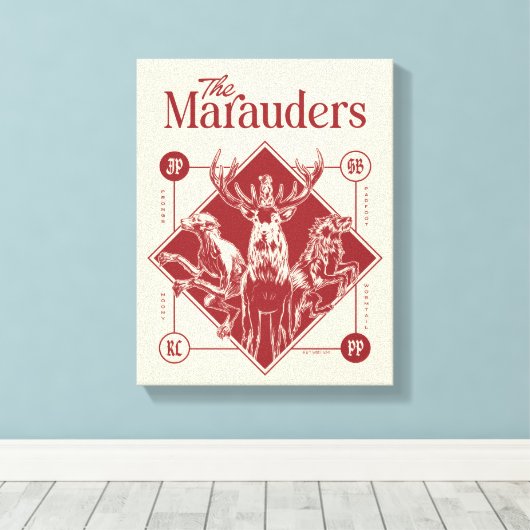 HARRY POTTER™ The Marauders Animagus Graphic キャンバスプリント (インサイチュ (ウッドフロア))