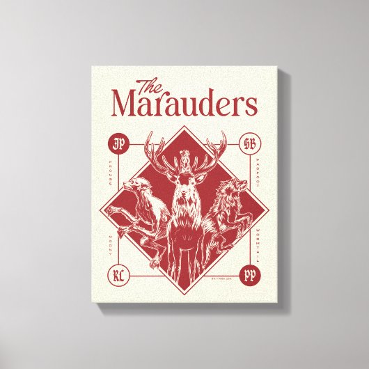 HARRY POTTER™ The Marauders Animagus Graphic キャンバスプリント (正面)