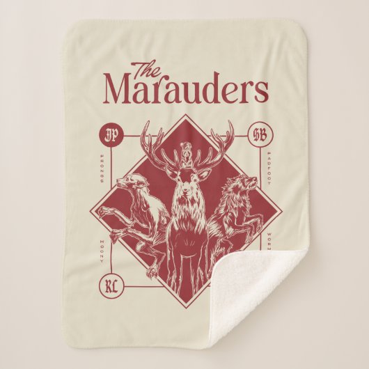 HARRY POTTER™ The Marauders Animagus Graphic シェルパブランケット (正面)