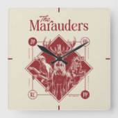 HARRY POTTER™ The Marauders Animagus Graphic スクエア壁時計 (正面)