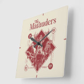 HARRY POTTER™ The Marauders Animagus Graphic スクエア壁時計 (傾斜)
