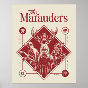 HARRY POTTER™ The Marauders Animagus Graphic ポスター