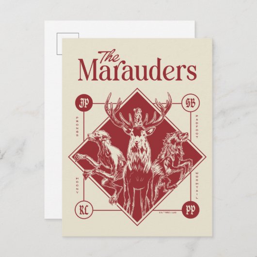 HARRY POTTER™ The Marauders Animagus Graphic ポストカード (正面/裏面)