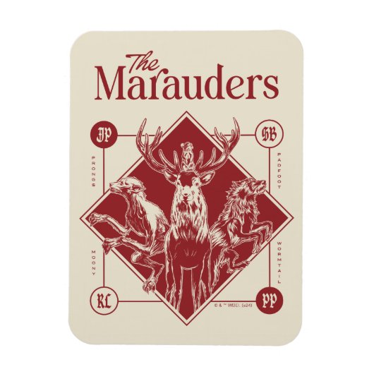 HARRY POTTER™ The Marauders Animagus Graphic マグネット (縦)