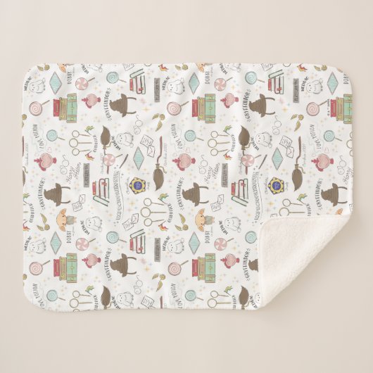 HARRY POTTER™ Tiny Magic Pattern シェルパブランケット (正面(横))
