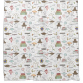 HARRY POTTER™ Tiny Magic Pattern シャワーカーテン (正面)