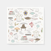 HARRY POTTER™ Tiny Magic Pattern スタンダードカクテルナプキン (正面)