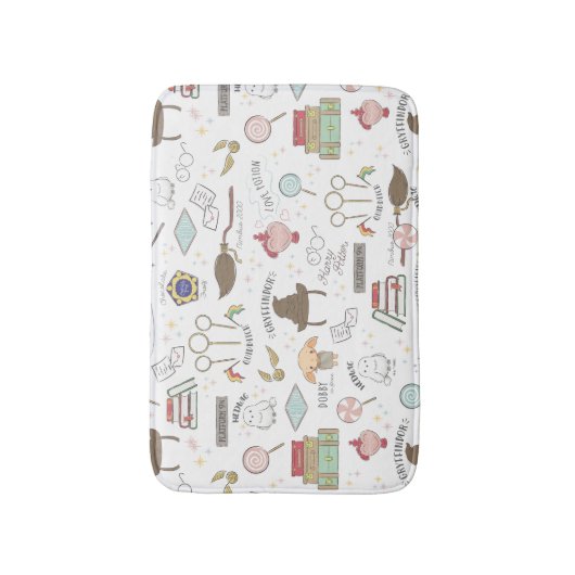 HARRY POTTER™ Tiny Magic Pattern バスマット (正面縦)
