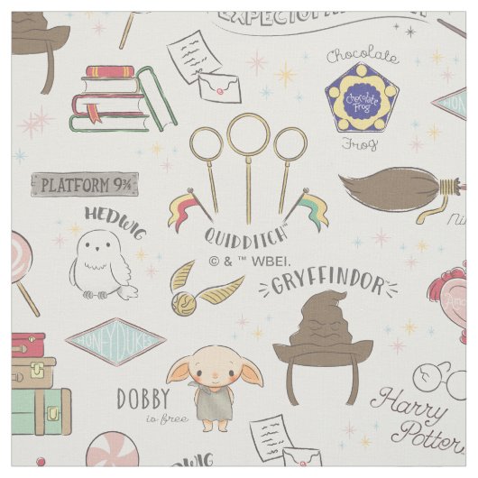 HARRY POTTER™ Tiny Magic Pattern ファブリック (見本)