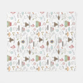 HARRY POTTER™ Tiny Magic Pattern フリースブランケット (正面(横))