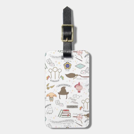 HARRY POTTER™ Tiny Magic Pattern ラゲッジタグ (正面縦)