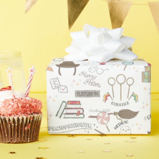 HARRY POTTER™ Tiny Magic Pattern ラッピングペーパー (誕生日パーティー)