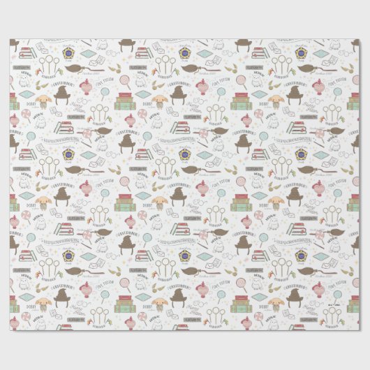 HARRY POTTER™ Tiny Magic Pattern ラッピングペーパー (フラット)