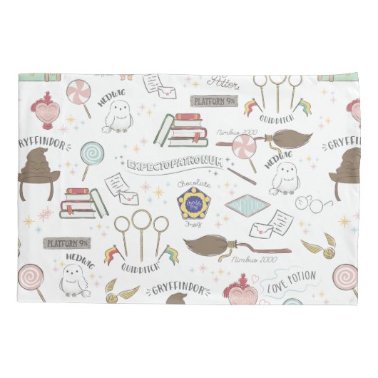 HARRY POTTER™ Tiny Magic Pattern 枕カバー (裏面)