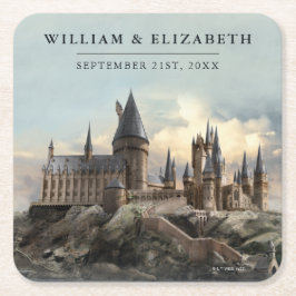 Harry Potter Wedding | Hogwarts Castle スクエアペーパーコースター