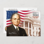 Harry S. Truman – 第33期米国大統領 ポストカード (正面/裏面)