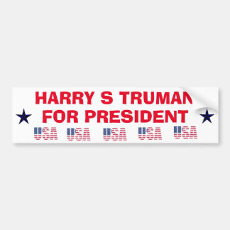 Harry Truman氏、大統領ステッカー氏 バンパーステッカー