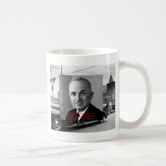Harry Truman "Never 与え Hell"ウィズダム引用文プレゼント コーヒーマグカップ (右)
