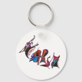 HARSH オーダーメイド アート作品 書道 キーホルダー (正面)