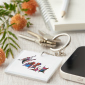 HARSH custom art work calligraphy キーホルダー (正面右)