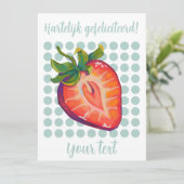 Hartelijk gefeliciteerd aardbei シーズンカード (スタンド正面)