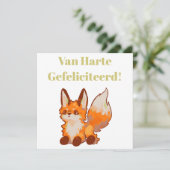 Hartelijk gefeliciteerd! Fox, vosje カード (スタンド正面)