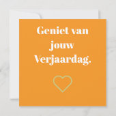 Hartelijk gefeliciteerd! Fox, vosje カード (裏面)