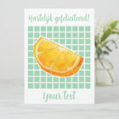 Hartelijk gefeliciteerd sinaasappel シーズンカード (スタンド正面)