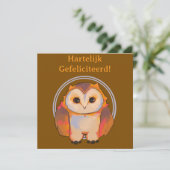 Hartelijk gefeliciteerd, sweet owl カード (スタンド正面)