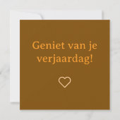 Hartelijk gefeliciteerd, sweet owl カード (裏面)