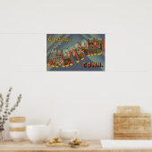 Hartford, Connecticut – ラージレターシーン ポスター (キッチン)