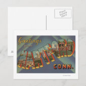 Hartford, Connecticut – ラージレターシーン ポストカード (正面/裏面)