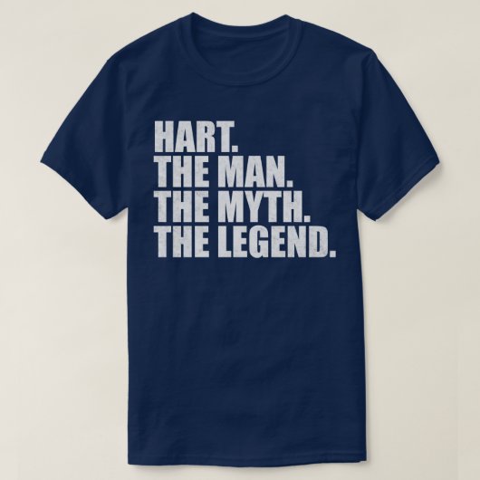 HartHartファミリ名Hart姓Hart姓H Tシャツ (デザイン正面)